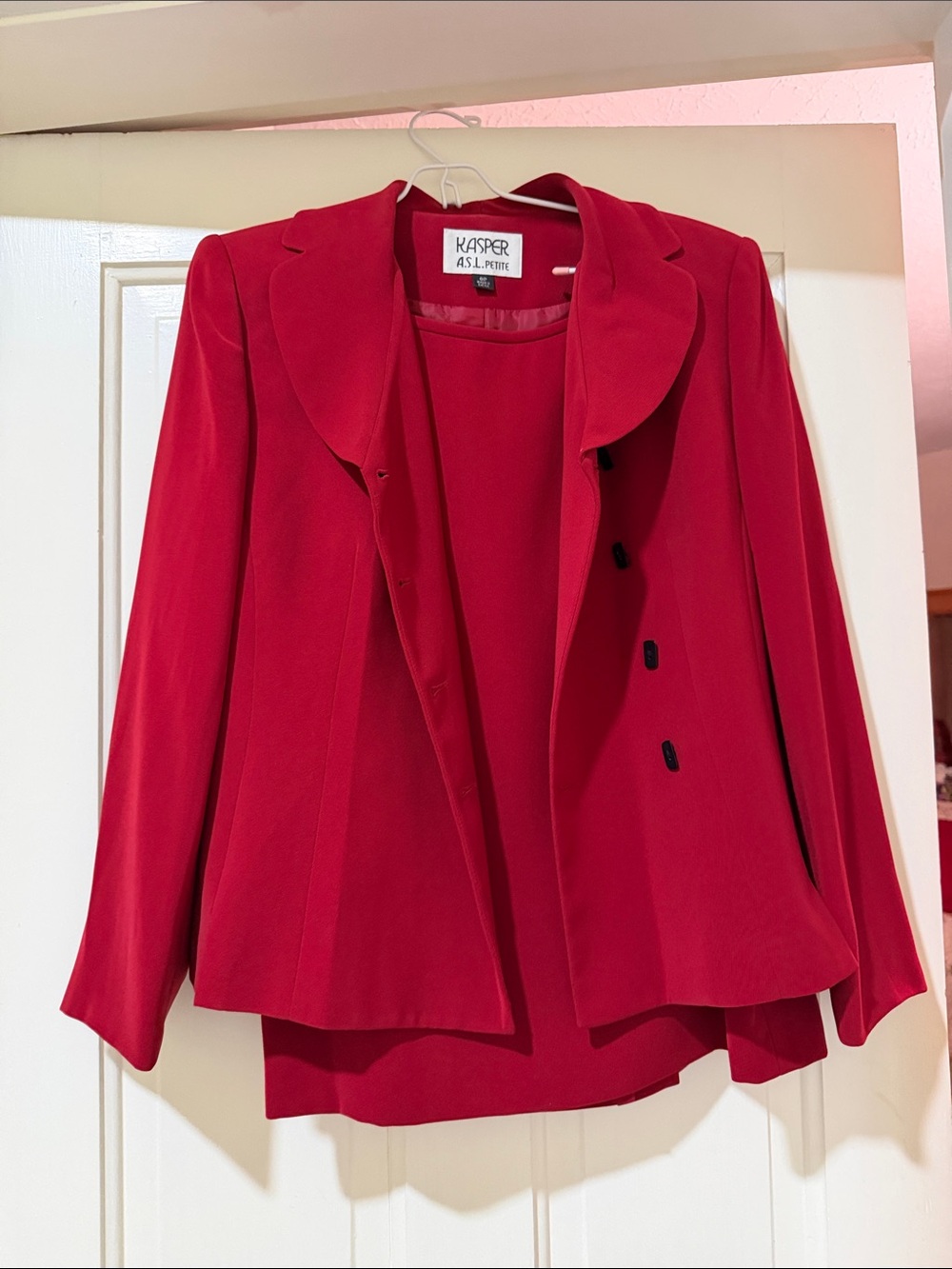 Kasper Women's Red Blazer with Matching Shell